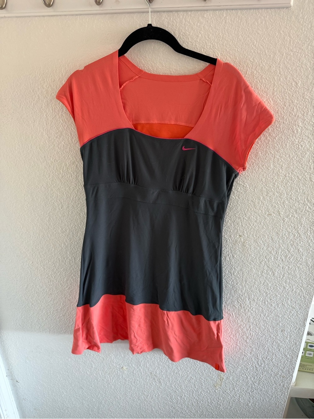 Nike FitDry Black and Coral Tennis Dress